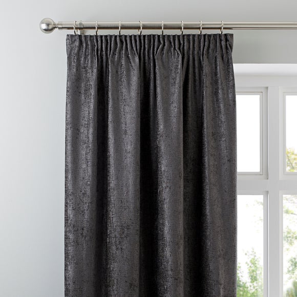 Chenille Pencil Pleat Curtains (Blackout Available) - image 1