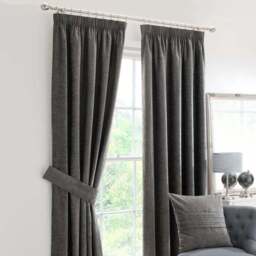 Chenille Pencil Pleat Curtains (Blackout Available) - thumbnail 2
