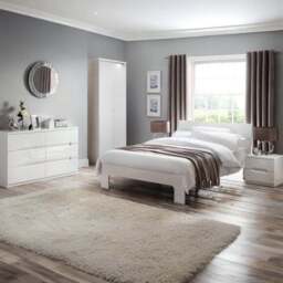 Manhattan Slim 5 Drawer Chest, White - thumbnail 3