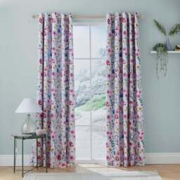 Foxley Ditsy Blackout Eyelet Curtains - thumbnail 2