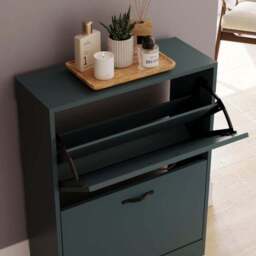 Vida Designs 2 Tier Shoe Cabinet - thumbnail 4