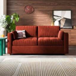 Zoe II Velvet 3 Seater Double Sofa Bed - thumbnail 2
