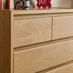 Elements Holmes 5 Drawer Chest, Oak - thumbnail 4