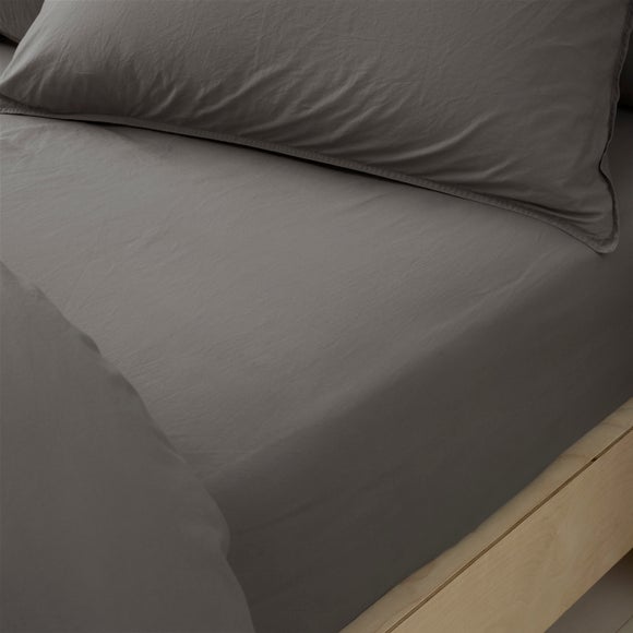 Soft Washed Cotton Fitted Sheet - image 1