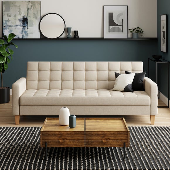 Harlow Flatweave Storage Double Sofa Bed - image 1