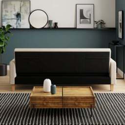 Harlow Flatweave Storage Double Sofa Bed - thumbnail 4