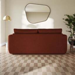 Luca Matte Soft Velvet 3 Seater Sofa - thumbnail 3