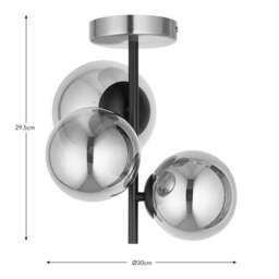 Ophir 3 Light Semi Flush Ceiling Light - thumbnail 6