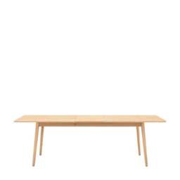 Manila 6-8 Seater Rectangular Extendable Dining Table, Solid Oak - thumbnail 5