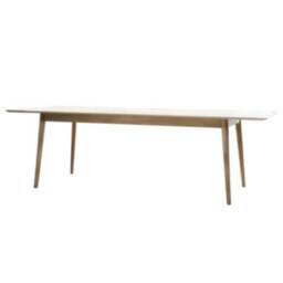 Manila 6-8 Seater Rectangular Extendable Dining Table, Solid Oak - thumbnail 4