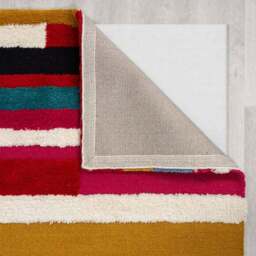 Arlo Abstract Patchwork Wool Rug - thumbnail 3