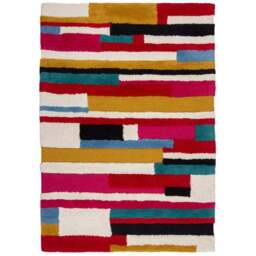 Arlo Abstract Patchwork Wool Rug - thumbnail 5