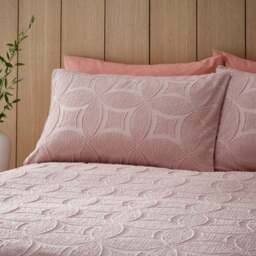 Alda Textured Duvet Cover and Pillowcase Set - thumbnail 2