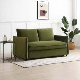 Lucie Velvet Pop Up Double Sofa Bed - thumbnail 3