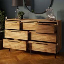 Bryant 7 Drawer Chest, Mango Wood Effect - thumbnail 2
