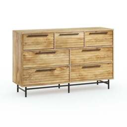 Bryant 7 Drawer Chest, Mango Wood Effect - thumbnail 6