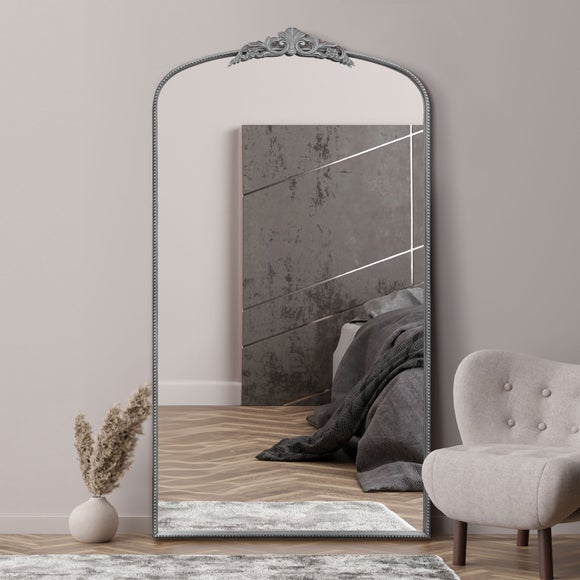 Crown Arched Full Length Wall Mirror - image 1