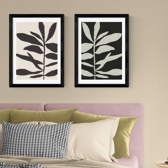 East End Prints Set of 2 Linocut Branch Prints - image 1