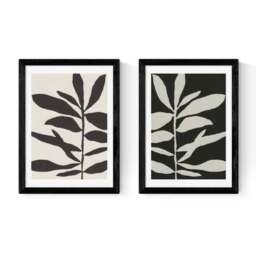 East End Prints Set of 2 Linocut Branch Prints - thumbnail 2