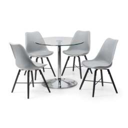 Kari Set of 2 Dining Chairs, Faux Leather - thumbnail 6