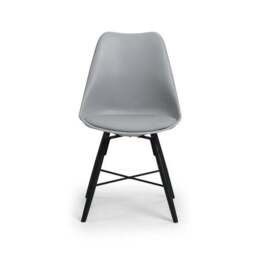 Kari Set of 2 Dining Chairs, Faux Leather - thumbnail 3