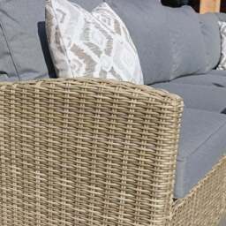 Wentworth 7 Piece Deluxe Modular Corner Lounge Set with Square Firepit - thumbnail 5