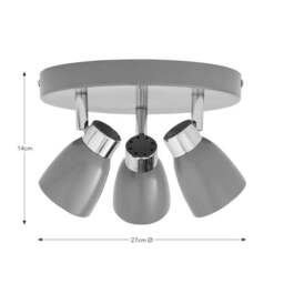 Alto 3 Light Semi Flush Spotlight - thumbnail 6