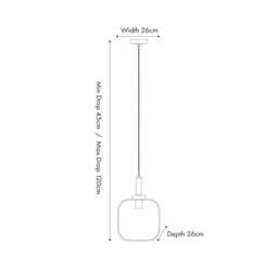 Florence Metal and Glass Pendant Light - thumbnail 5