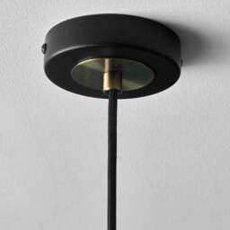 Florence Metal and Glass Pendant Light - thumbnail 3