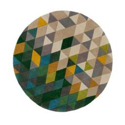 Prism Wool Round Rug - thumbnail 2