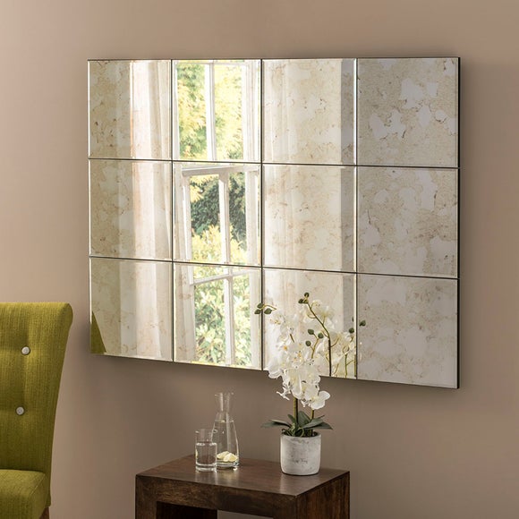 Yearn Manhattan Antique Window Rectangle Wall Mirror - image 1