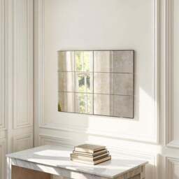 Yearn Manhattan Antique Window Rectangle Wall Mirror - thumbnail 2