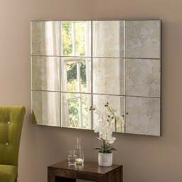 Yearn Manhattan Antique Window Rectangle Wall Mirror - thumbnail 1
