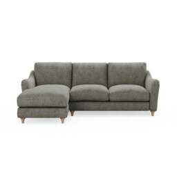 Hattie Tonal Plush Chenille Corner Chaise Sofa - thumbnail 2