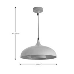 Elements Lennon 2 Tier Dome Pendant Light - thumbnail 6