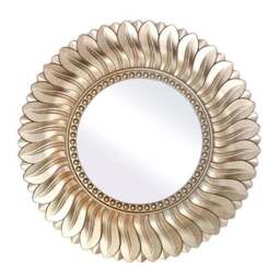 Leaf Round Wall Mirror - thumbnail 3