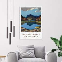 The Art Group The Lake District Wooden Wall Art - thumbnail 1