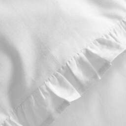 Pure Cotton Frilled 100% Cotton Duvet Cover & Pillowcase Set - thumbnail 4
