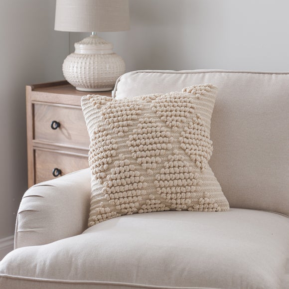 Jersey Bobble Diamond Square Cushion - image 1