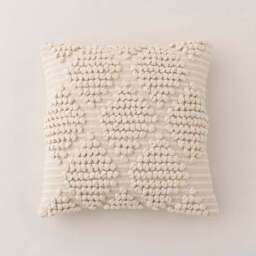 Jersey Bobble Diamond Square Cushion - thumbnail 4