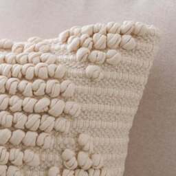 Jersey Bobble Diamond Square Cushion - thumbnail 3