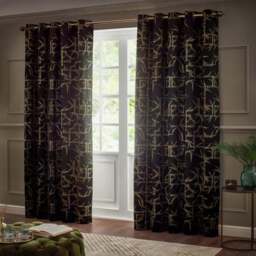 Paoletti Bamboo Eyelet Curtains - thumbnail 2