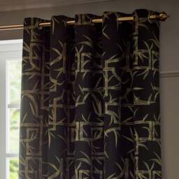 Paoletti Bamboo Eyelet Curtains - thumbnail 1