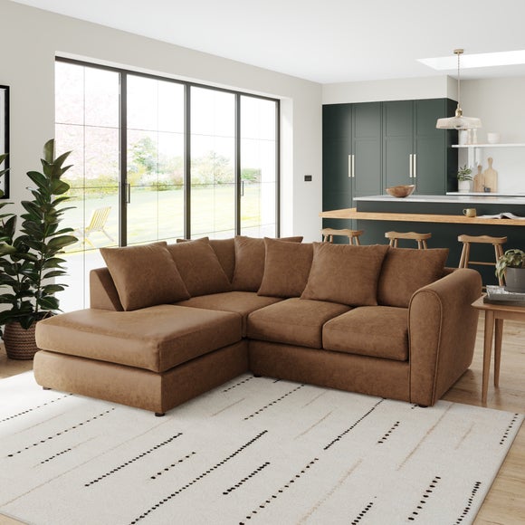 Blake Arizona Faux Leather Corner Chaise Sofa - image 1