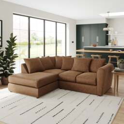 Blake Arizona Faux Leather Corner Chaise Sofa