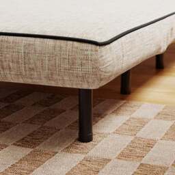 Phoebe Woven Contrast Piped Small Double 2 Seater Sofa Bed - thumbnail 4