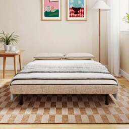 Phoebe Woven Contrast Piped Small Double 2 Seater Sofa Bed - thumbnail 2