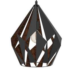 EGLO Carlton Art Deco Geometric Pendant Light - thumbnail 2