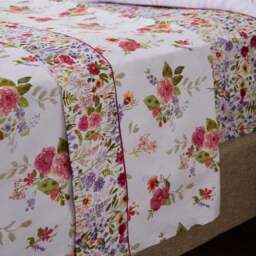 Dorma Modern Ditsy 100% Cotton Flat Sheet - thumbnail 4