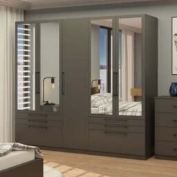 Foster 5 Door 6 Drawer Wardrobe - thumbnail 2